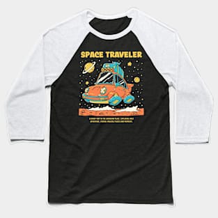 Unique Space Traveler Space Ship Cosmic Adventure Baseball T-Shirt